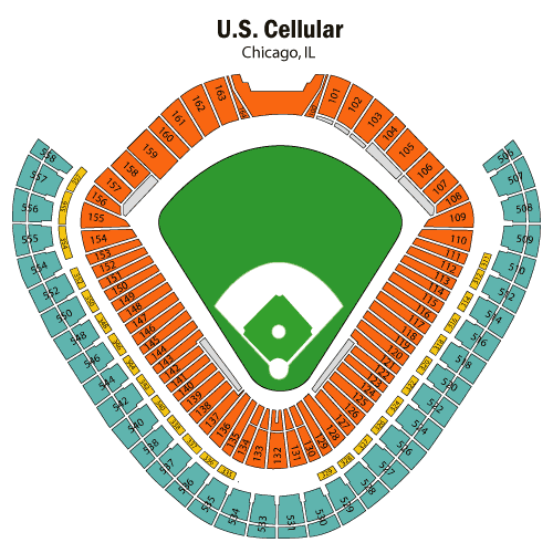 Guaranteed Rate Field Seating Chart, Chicago White Sox.